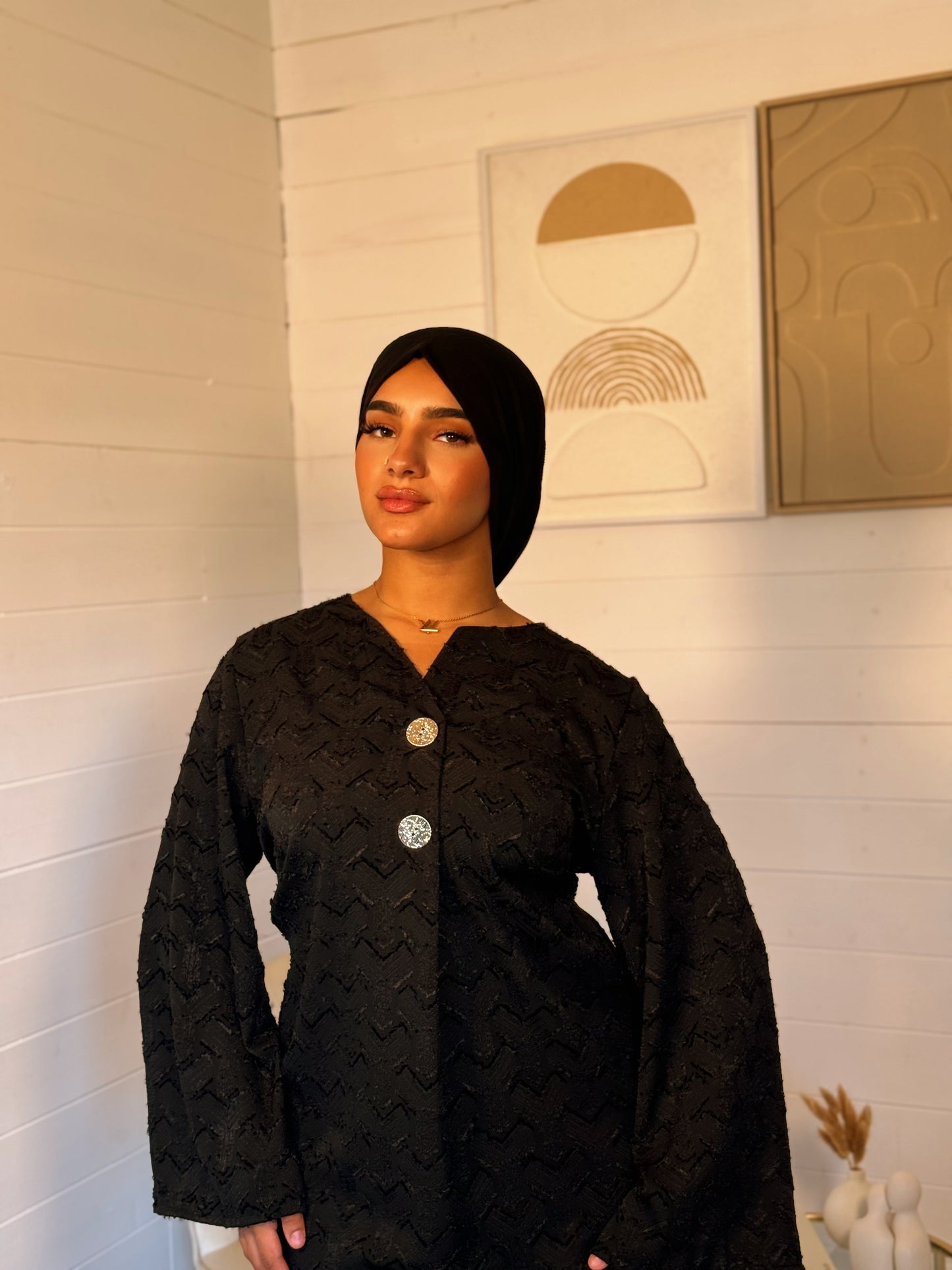 ROBE CHAIMAE NOIR(taille standard)