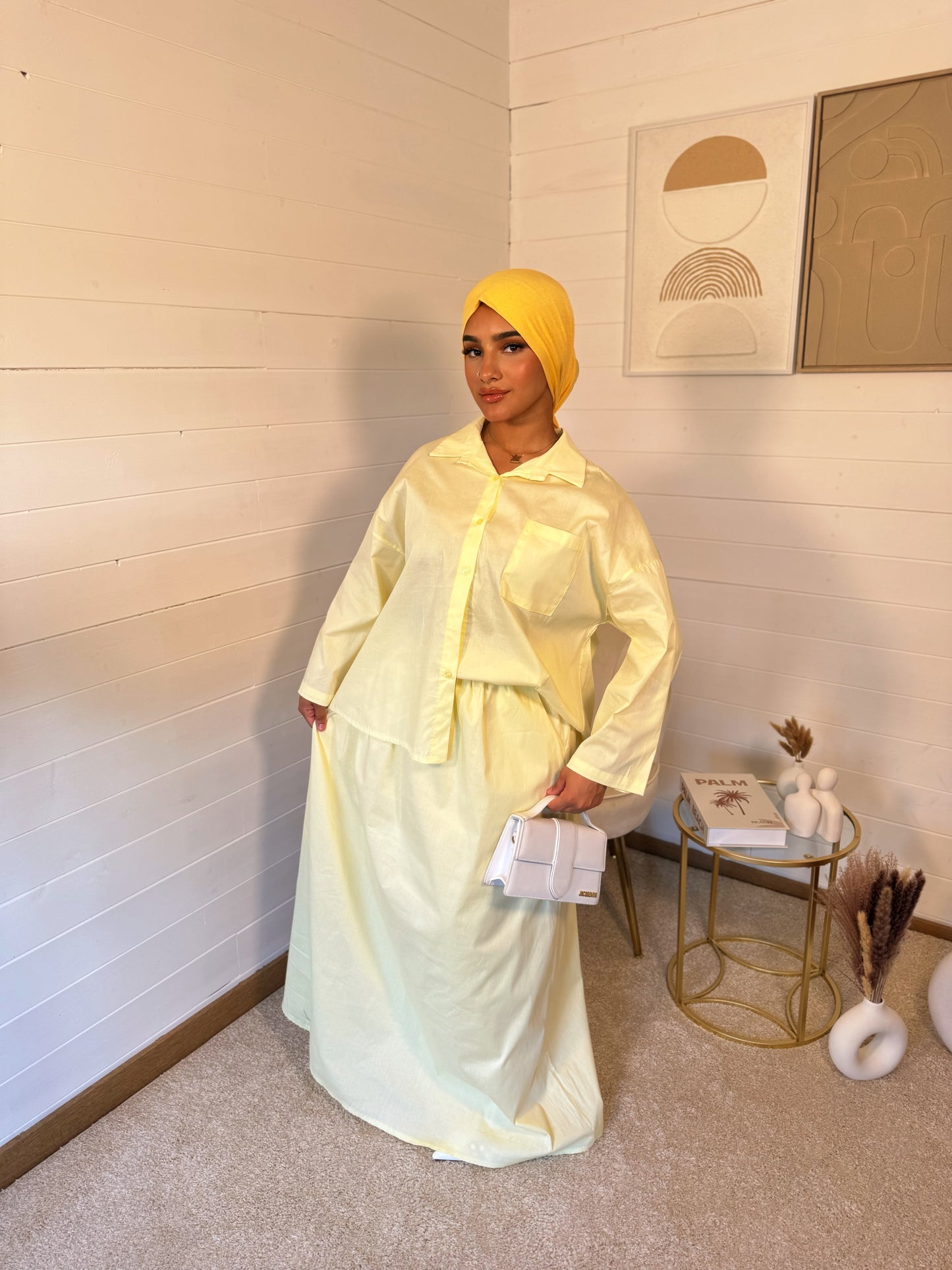Ensemble JASMINE JAUNE (taille standard)