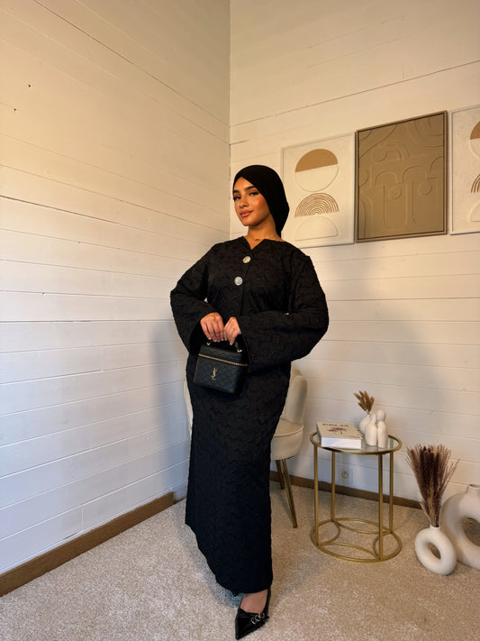 ROBE CHAIMAE NOIR(taille standard)