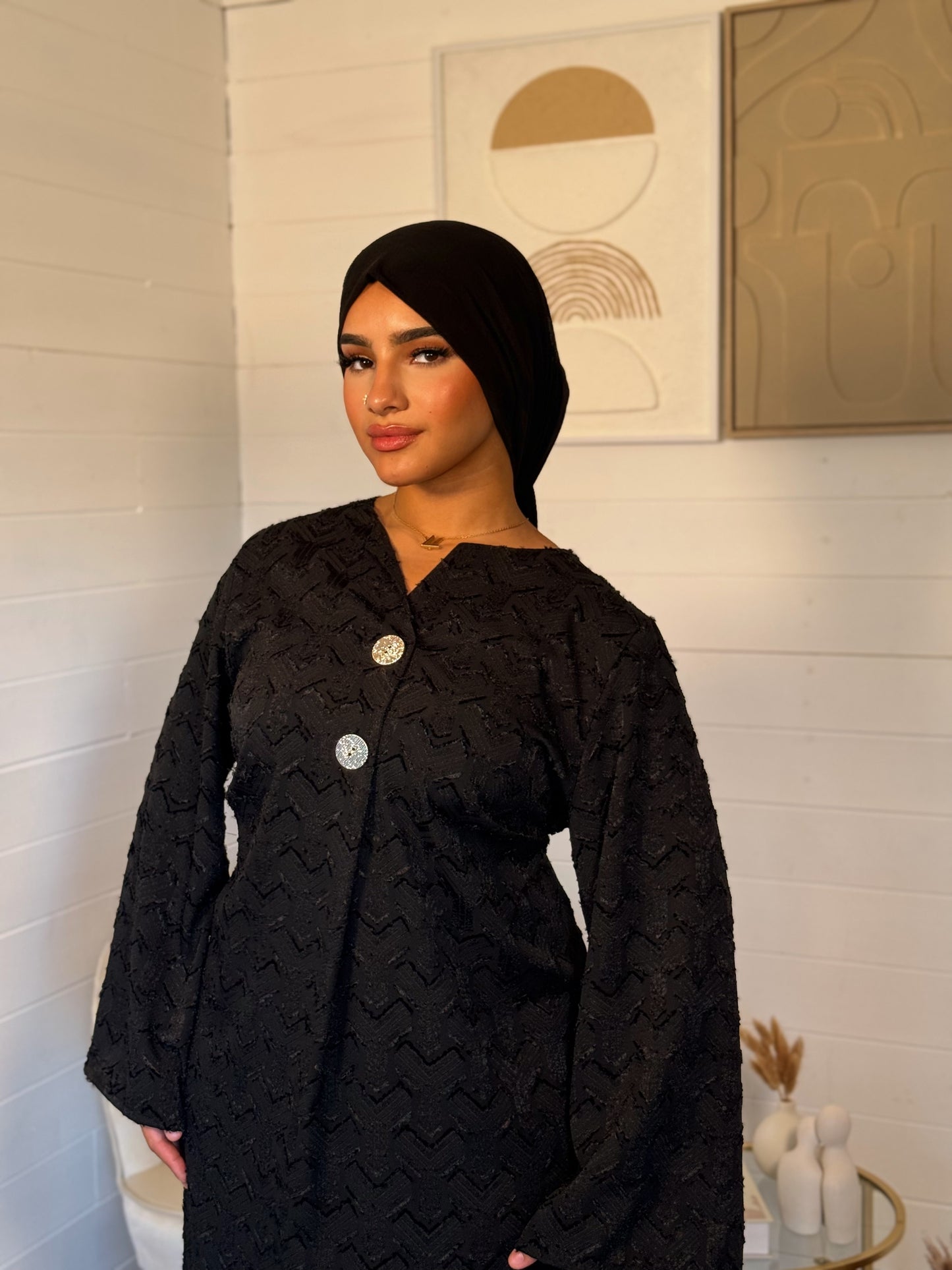 ROBE CHAIMAE NOIR(taille standard)
